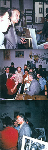 Présentation des lithographies couleurs de L'oeuvre poétique complète de Georges Brassens